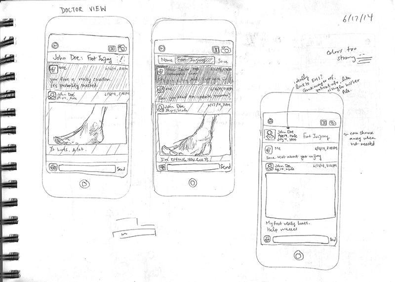 UI sketches