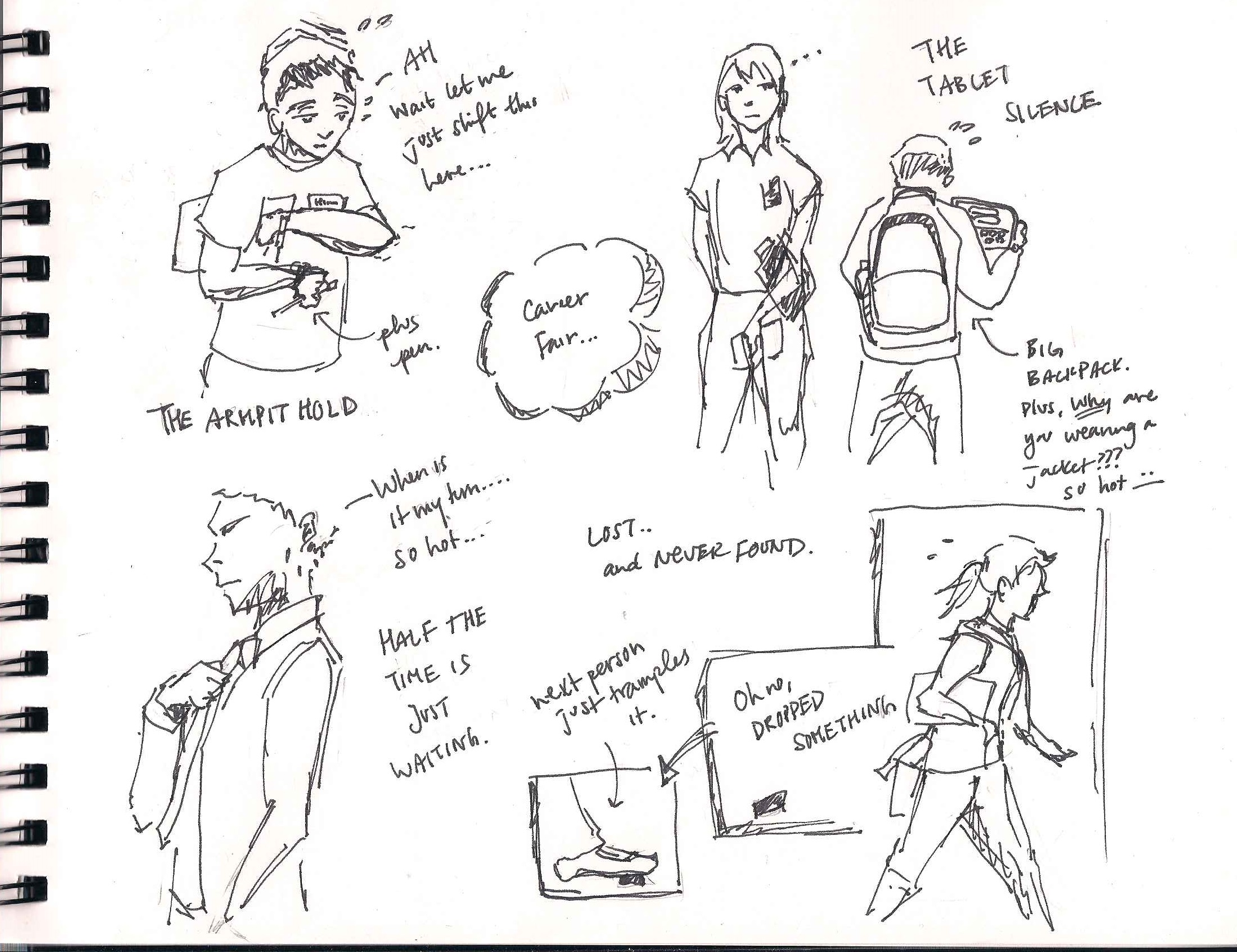 career fair sketches