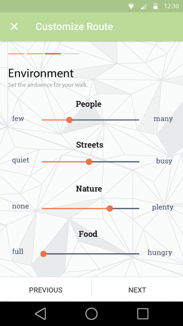 environment preferences