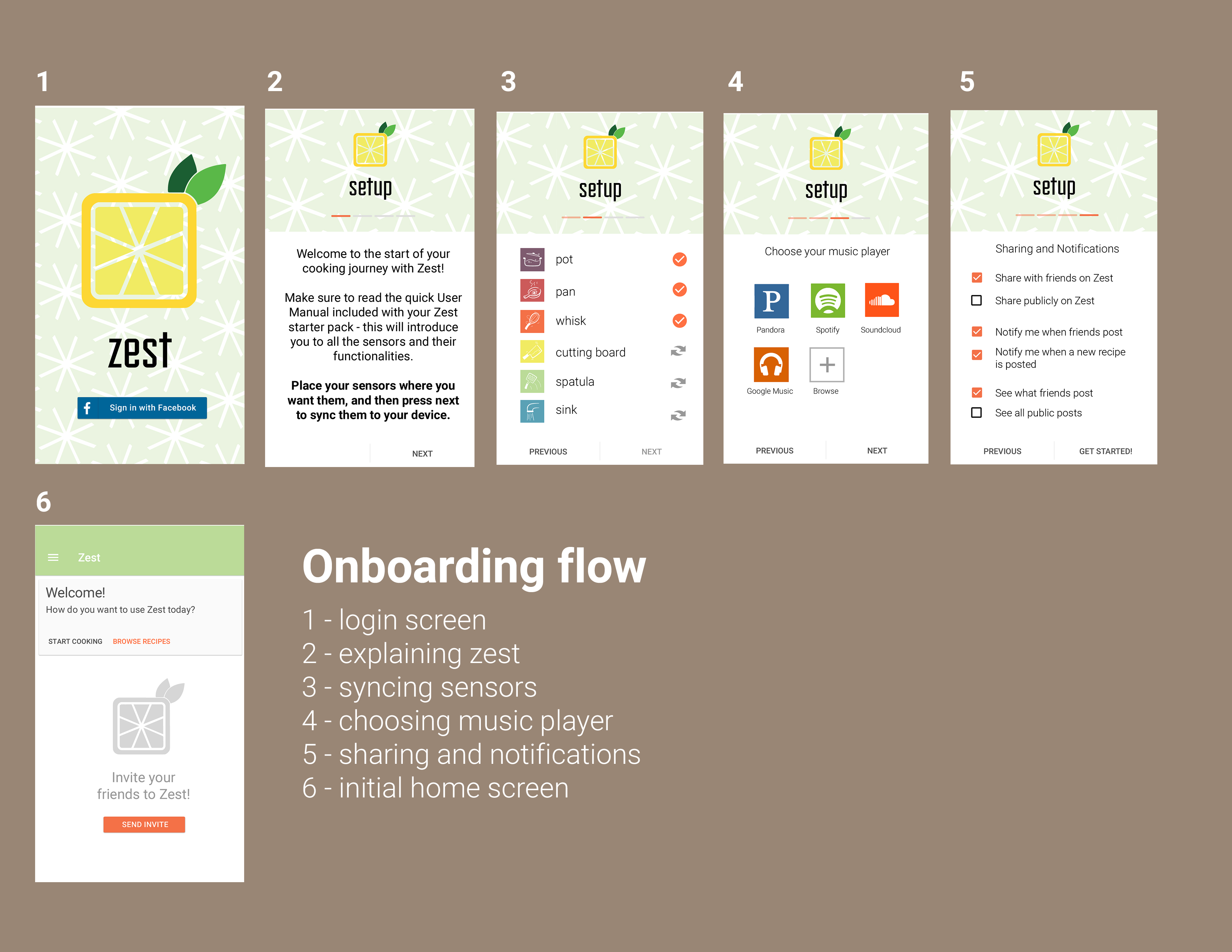 onboarding flow